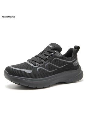 Non Slip Work Shoes Women Kitchen Food Service Lace Up Mesh